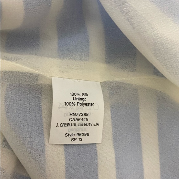 NWTs J Crew Classic Striped Nautical Preppy Silk Sleeveless Sheath Shift Dress - Picture 9 of 11